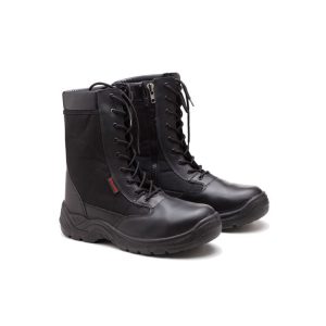 11 Steel Toe Boots BLACK LEATHER ARMY BOOTS MB