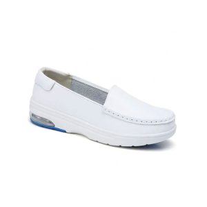 White Leather Nursing Shoes NS 004__White Leather NURSING